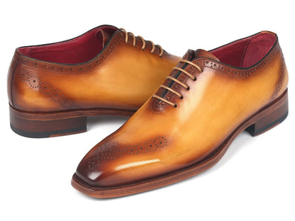 Paul Parkman Goodyear Welted Punched Oxfords Camel (ID