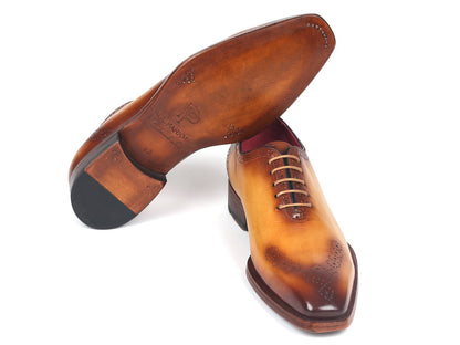 Paul Parkman Goodyear Welted Punched Oxfords Camel (ID