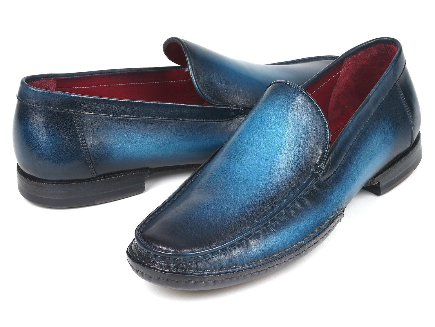 Paul Parkman Hand-Sewn Moccasins Blue (ID