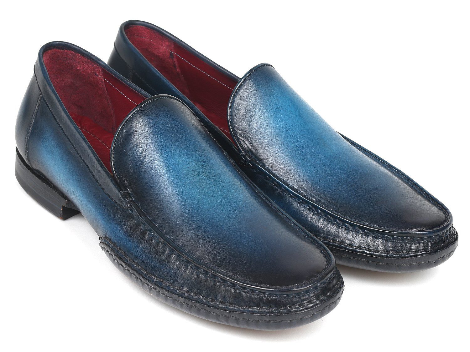 Paul Parkman Hand-Sewn Moccasins Blue (ID