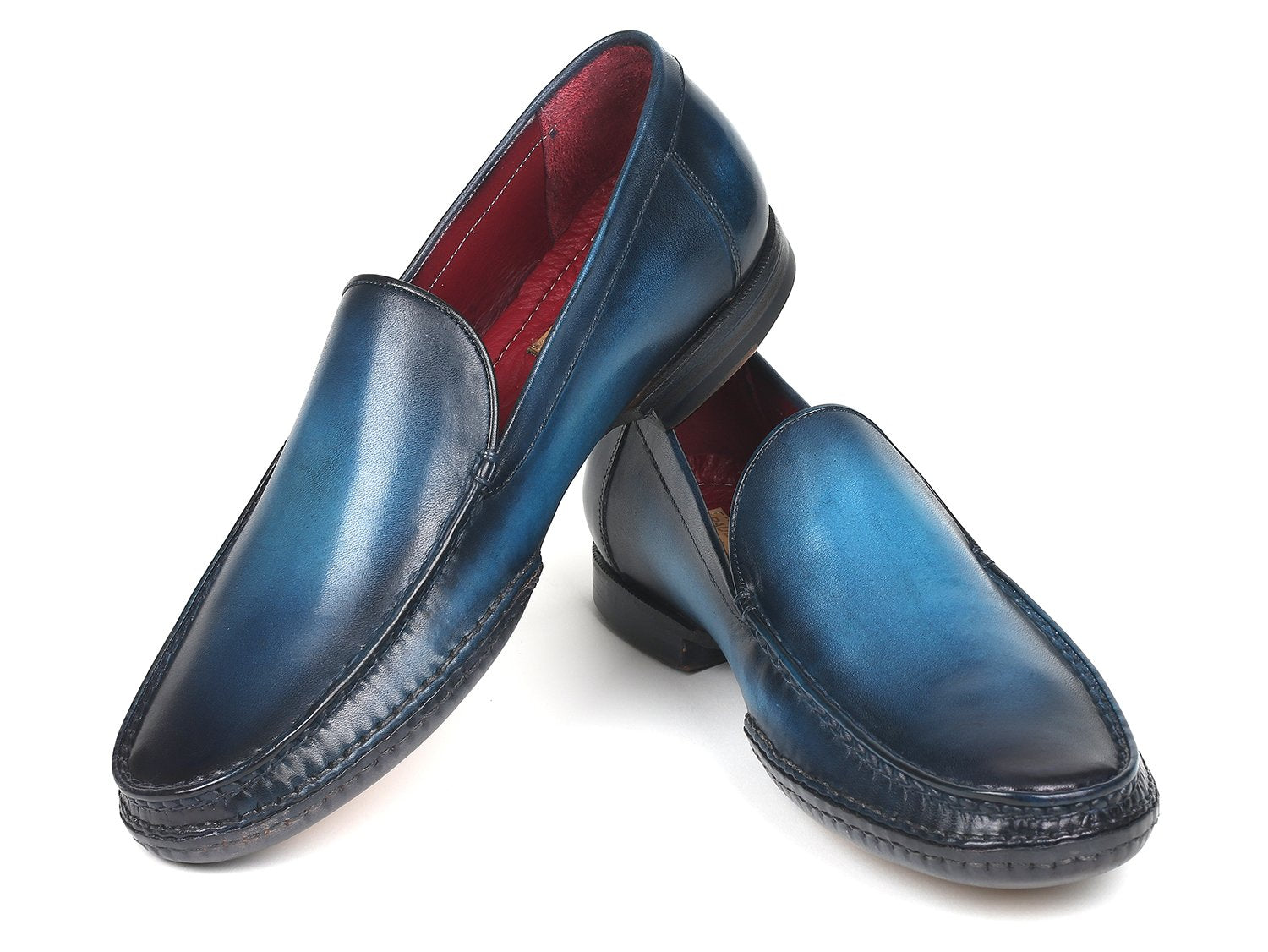 Paul Parkman Hand-Sewn Moccasins Blue (ID