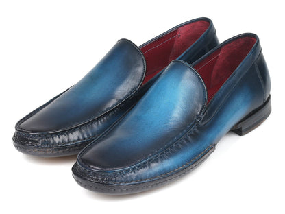 Paul Parkman Hand-Sewn Moccasins Blue (ID