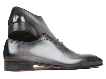 Paul Parkman Grey Hand-Painted Classic Brogues (ID