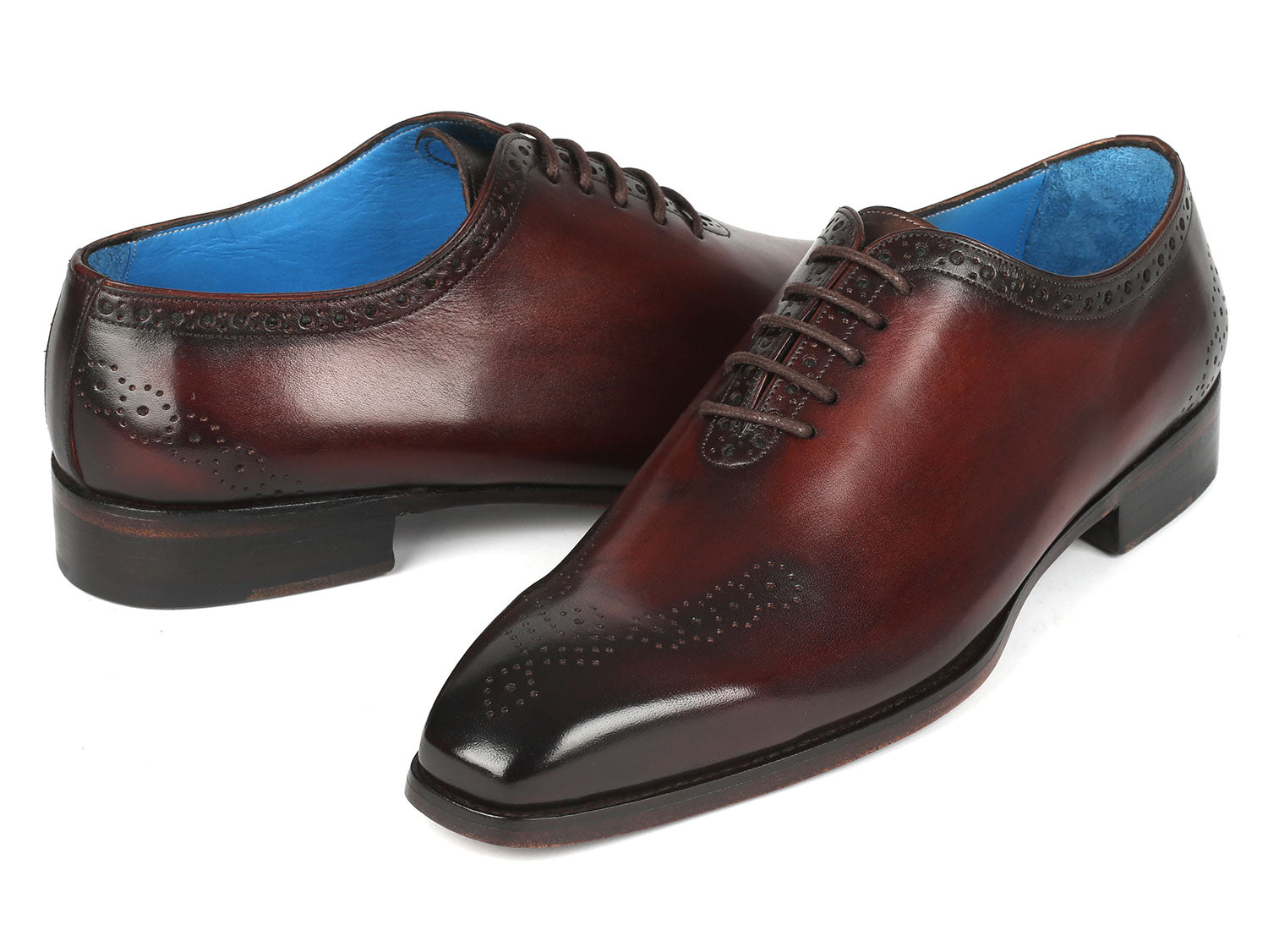 Paul Parkman Goodyear Welted Punched Oxfords Brown (ID