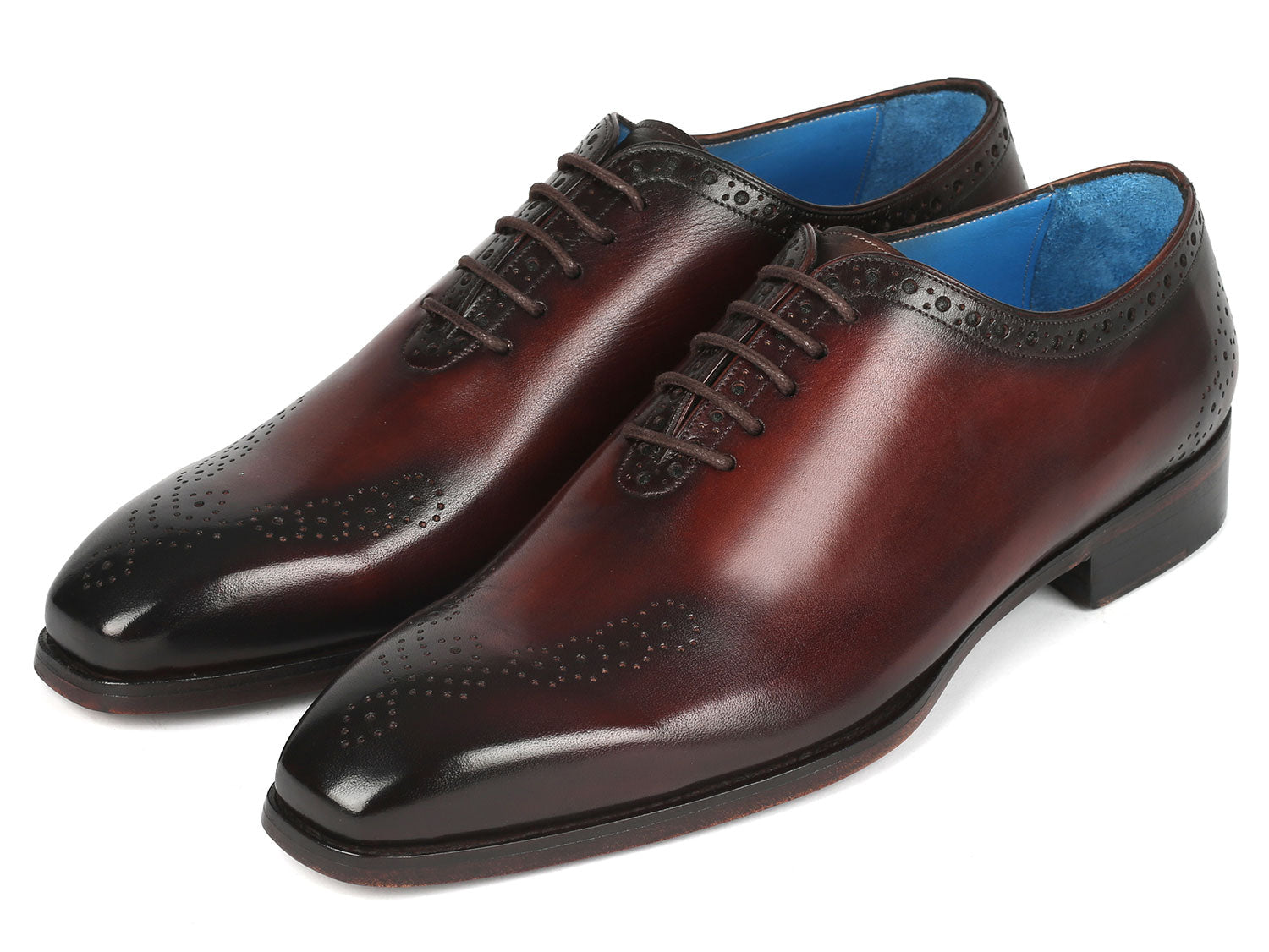 Paul Parkman Goodyear Welted Punched Oxfords Brown (ID