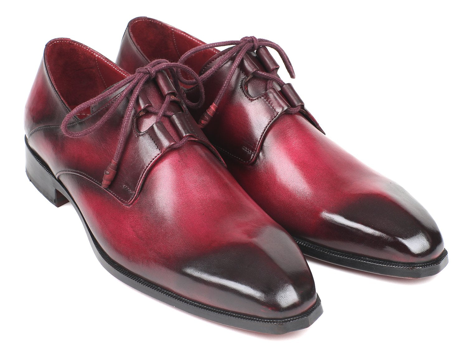 Paul Parkman Ghillie Lacing Bordeaux Dress Shoes (ID