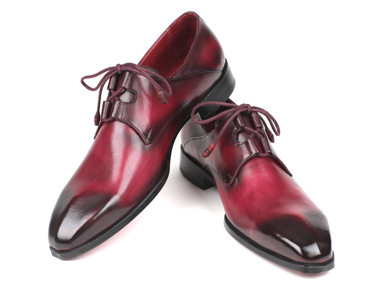 Paul Parkman Ghillie Lacing Bordeaux Dress Shoes (ID