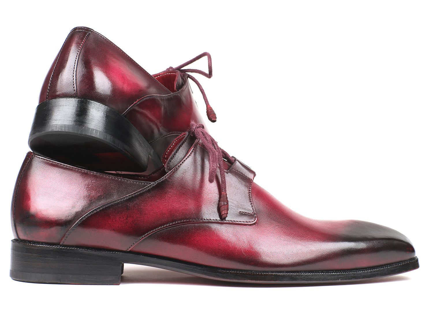 Paul Parkman Ghillie Lacing Bordeaux Dress Shoes (ID