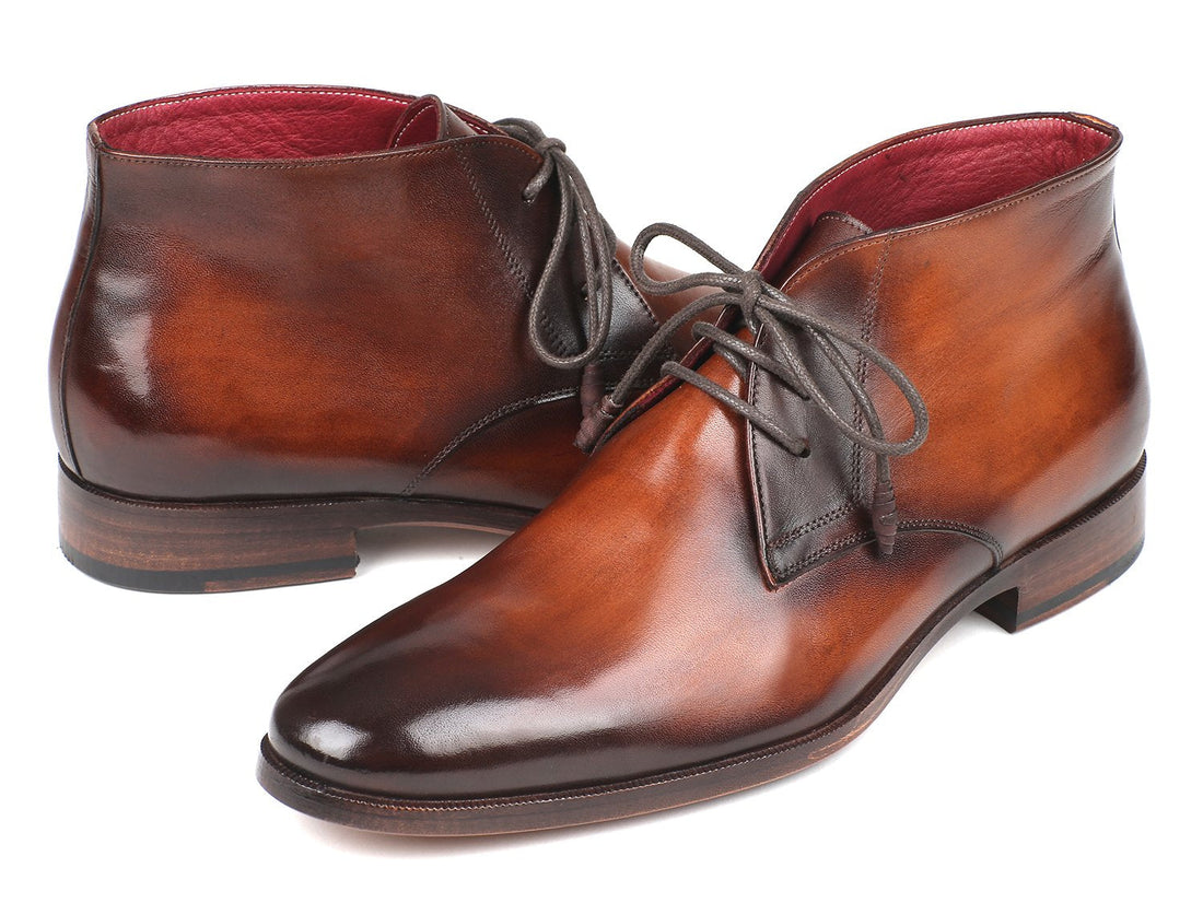 Paul Parkman Chukka Boots Camel &amp; Brown (ID