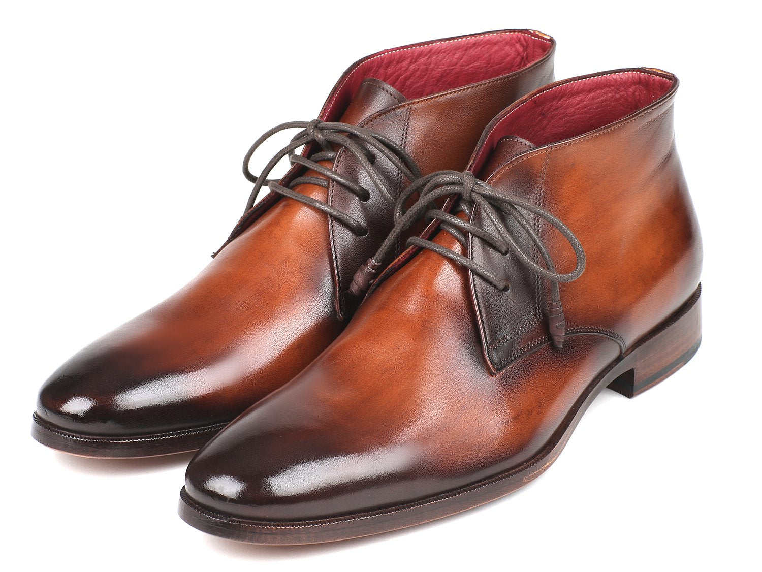 Paul Parkman Chukka Boots Camel &amp; Brown (ID