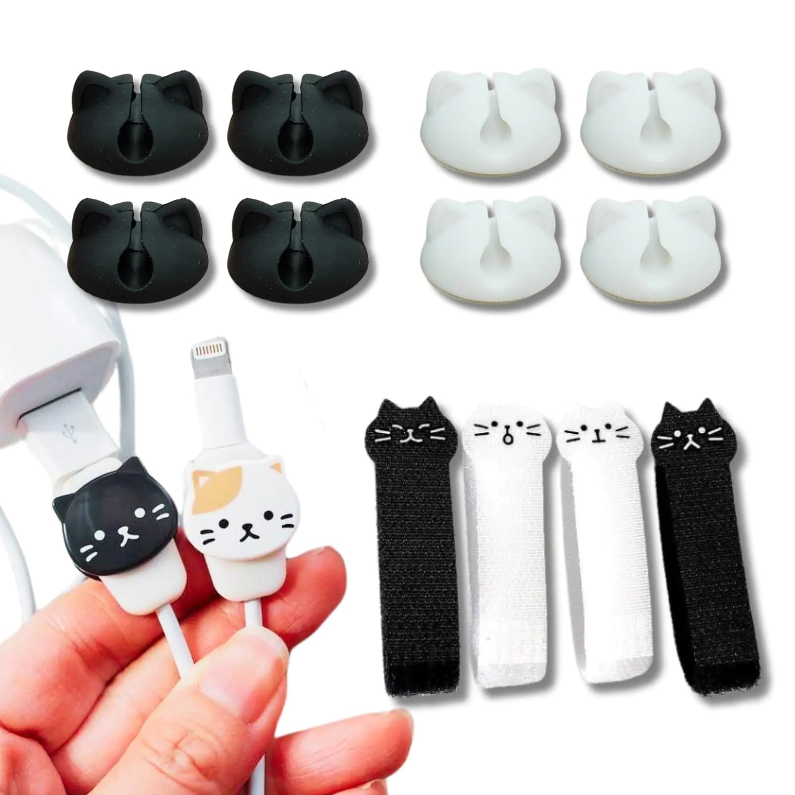 Cute Cat Cable Protector Clips