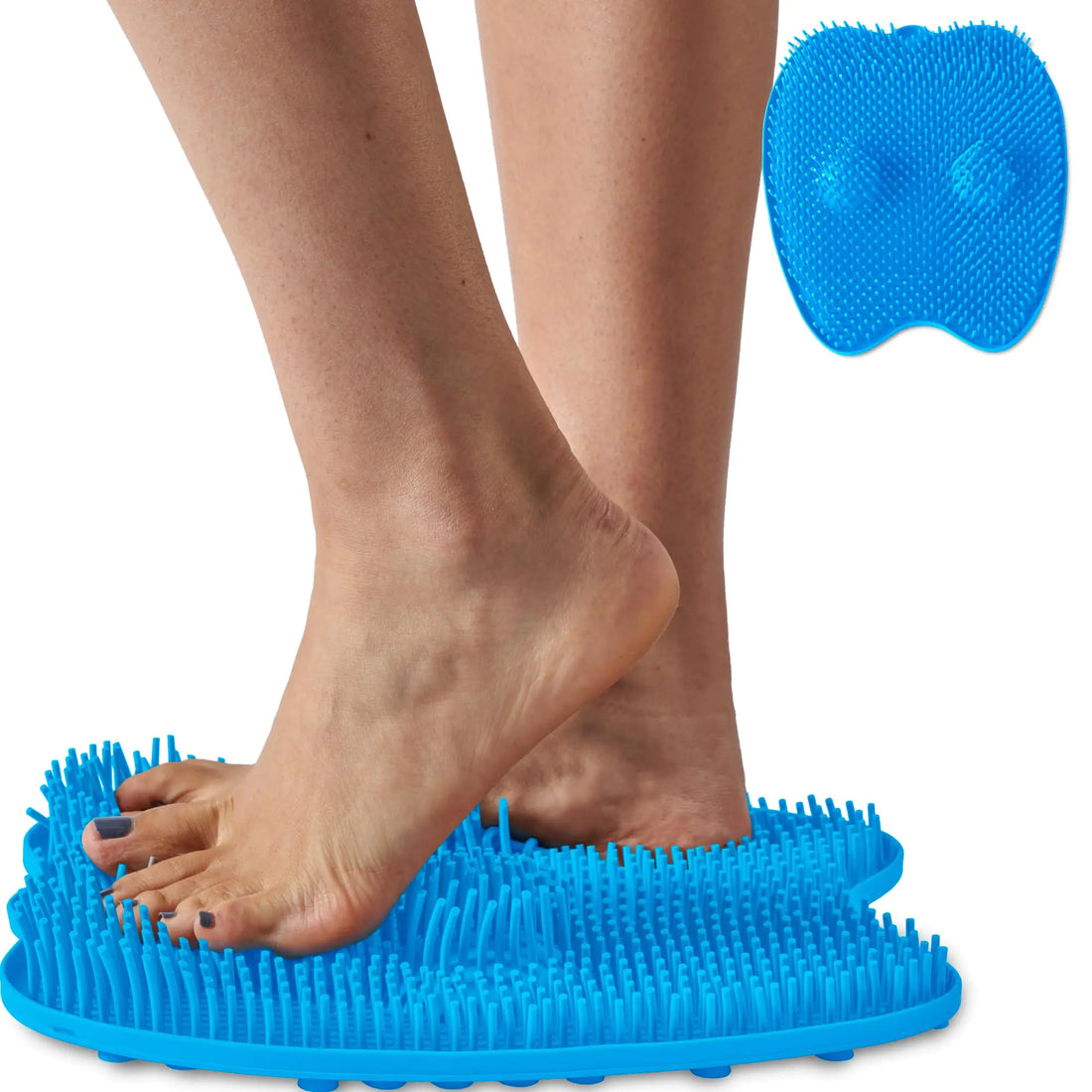 Shower Foot Scrubber Mat with Massaging Bristles